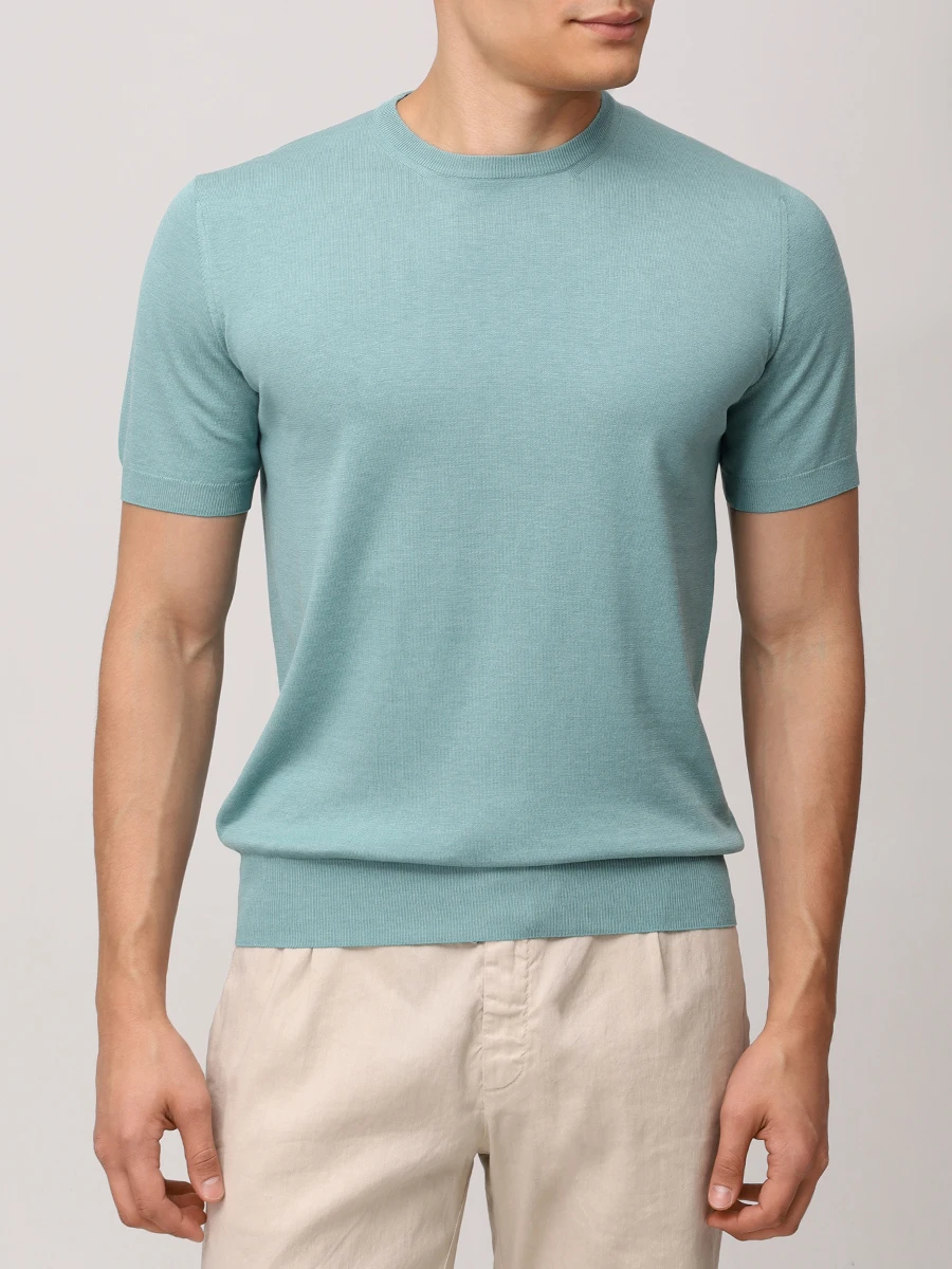 Футболка из шелка и хлопка