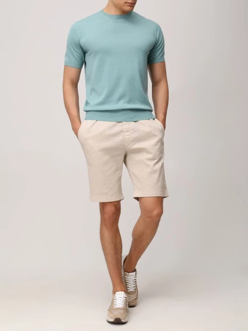 Футболка из шелка и хлопка PANICALE