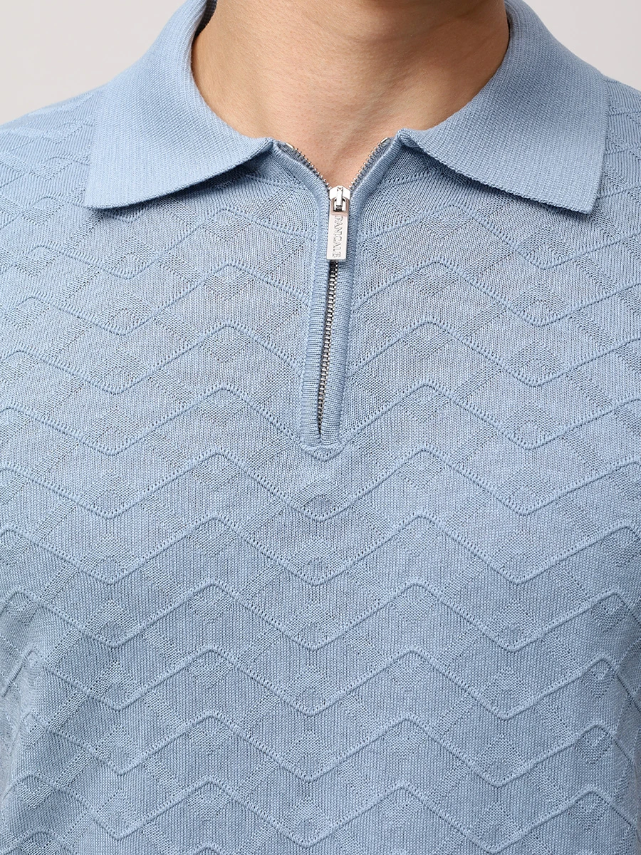 Поло из шелка и хлопка