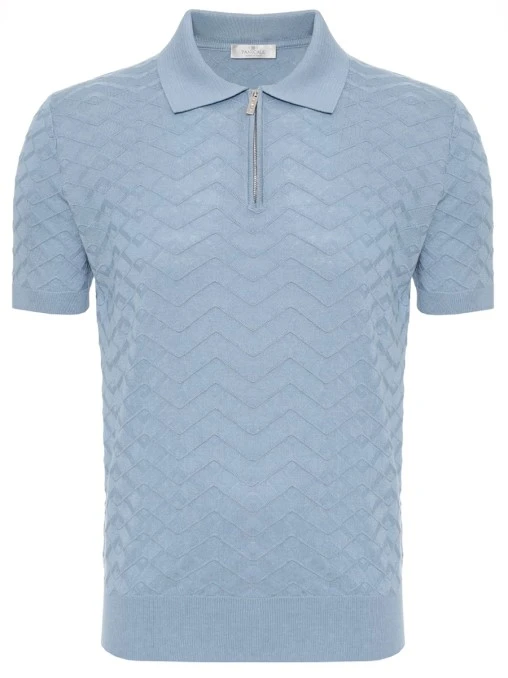 Поло из шелка и хлопка PANICALE