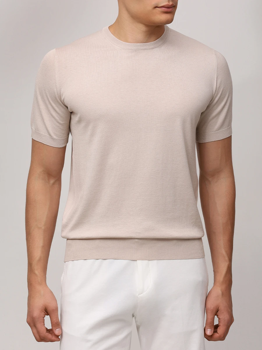 Футболка из шелка и хлопка