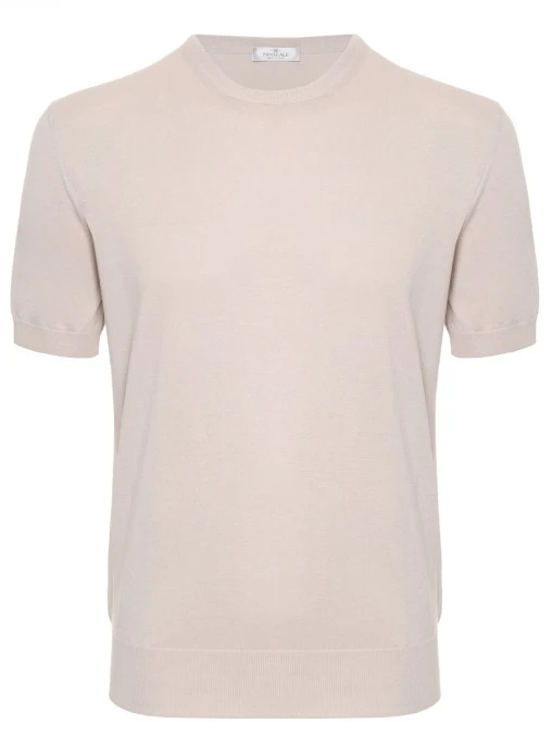 Футболка из шелка и хлопка PANICALE