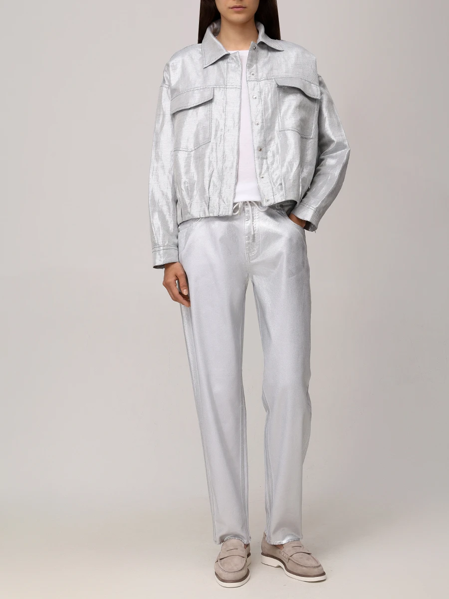 Куртка из хлопка и льна