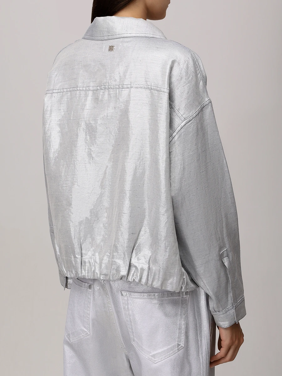 Куртка из хлопка и льна