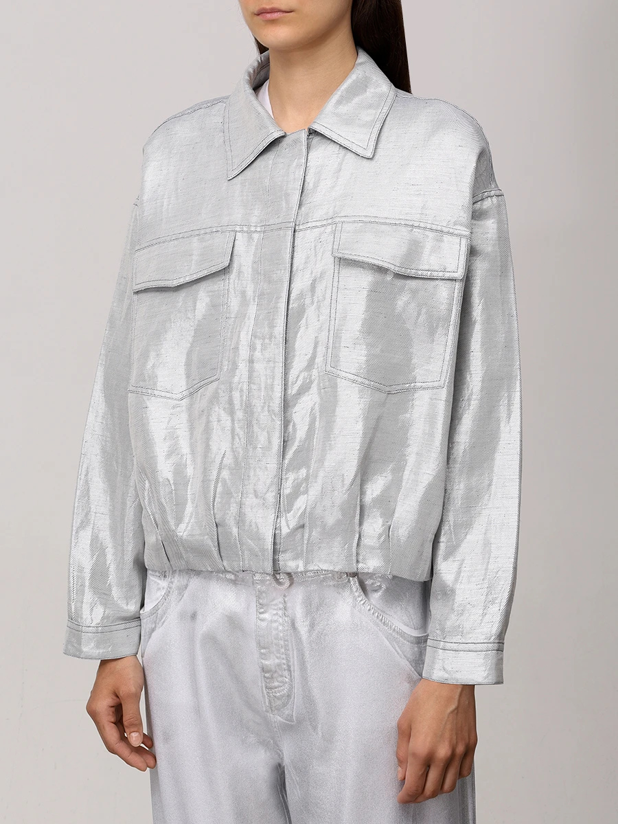 Куртка из хлопка и льна