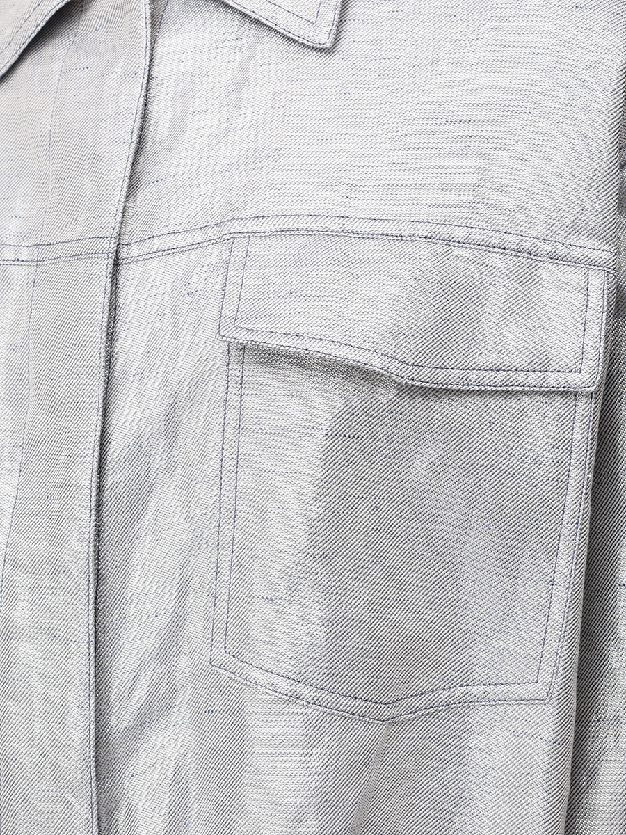 Куртка из хлопка и льна