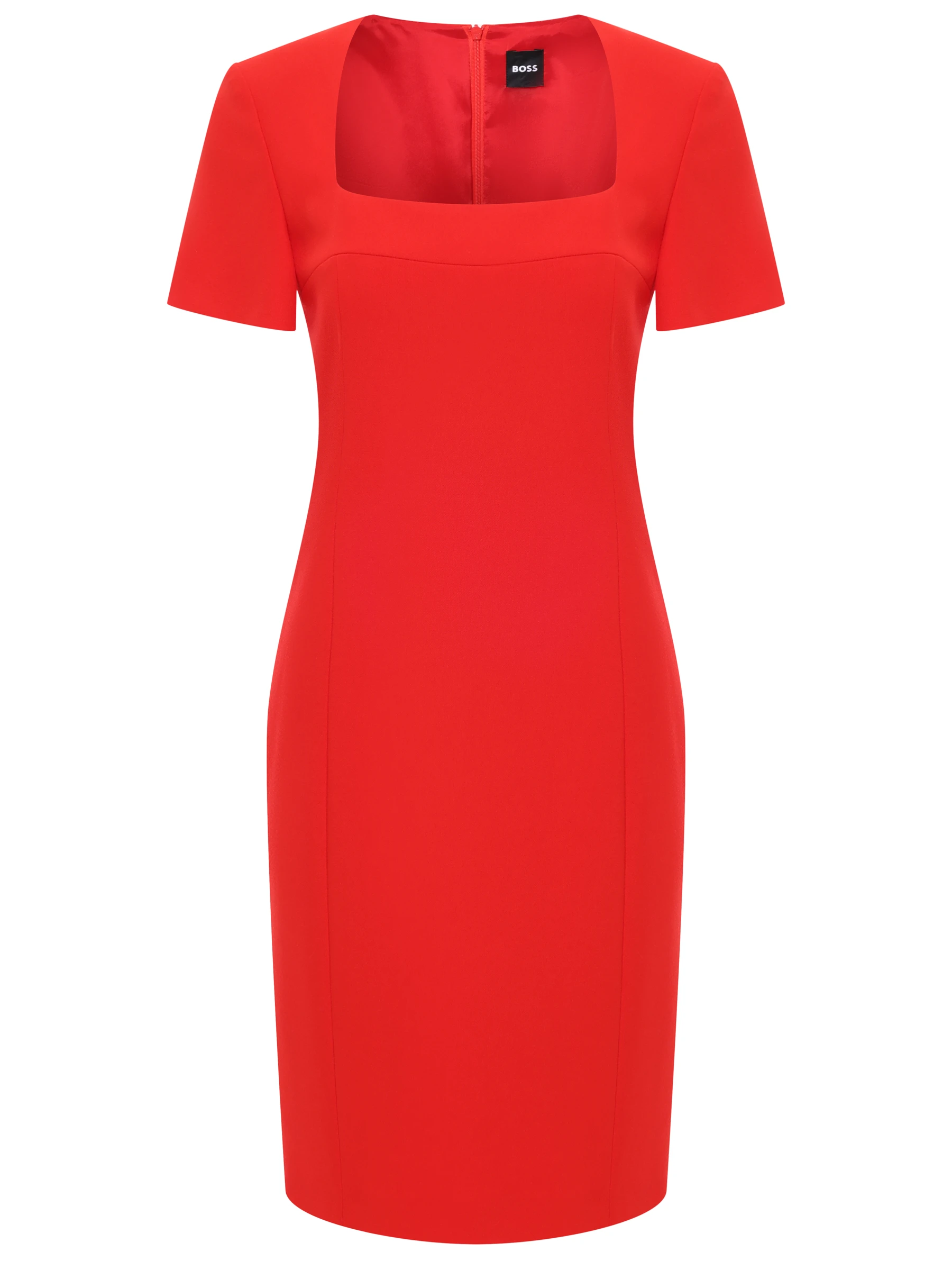 Платье-футляр из вискозы