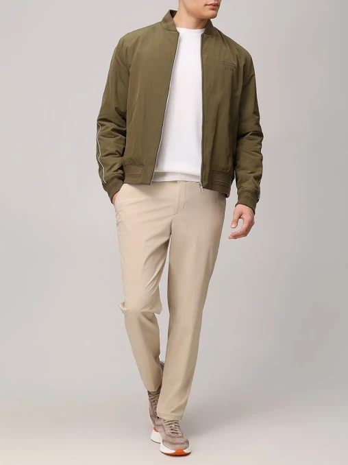 Брюки Relaxed Fit однотонные BOSS