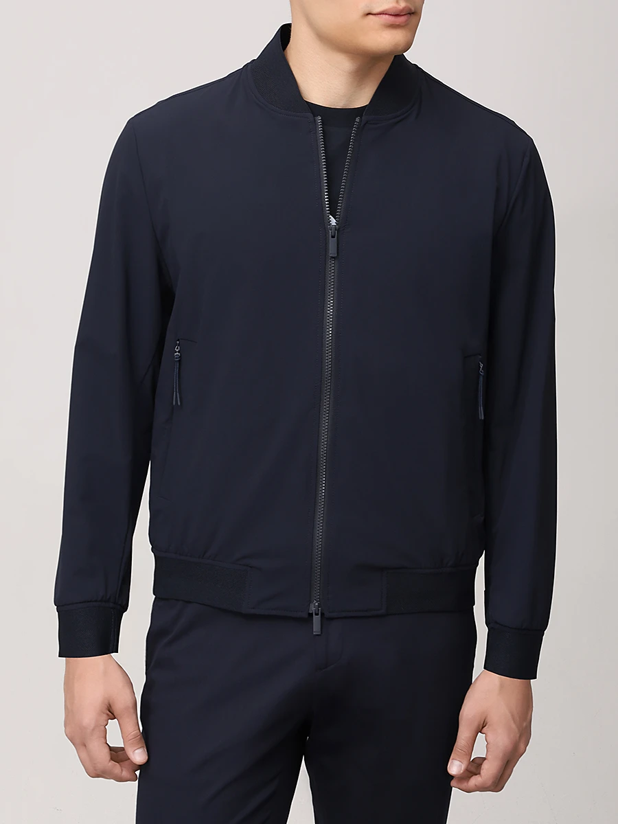 Бомбер однотонный