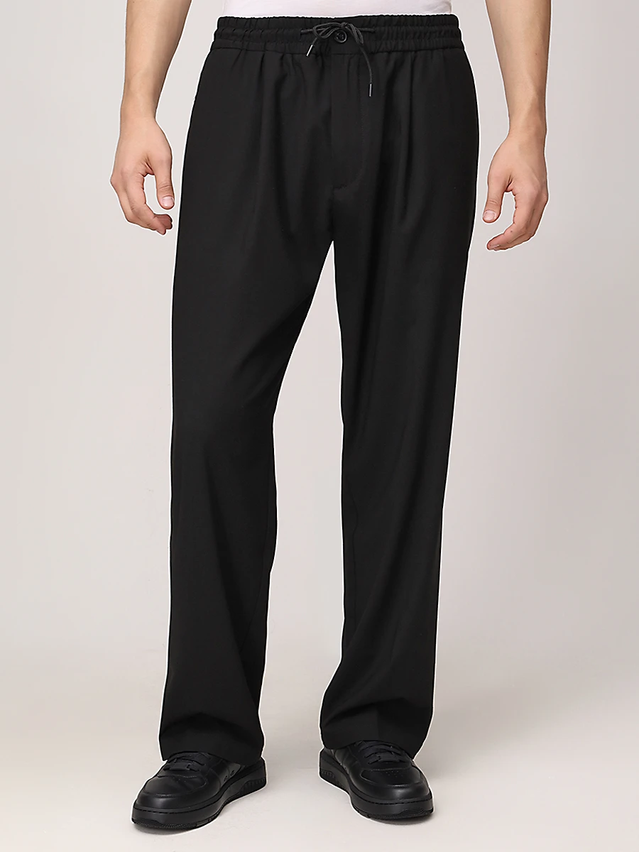 Брюки однотонные