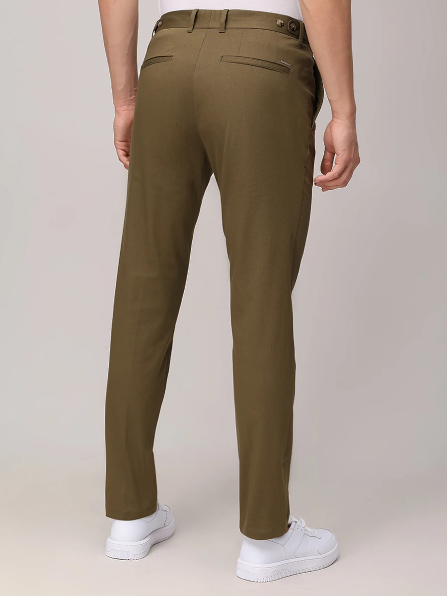 Слаксы Slim Fit хлопковые