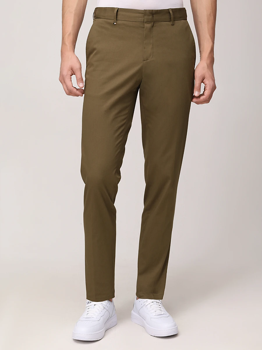 Слаксы Slim Fit хлопковые