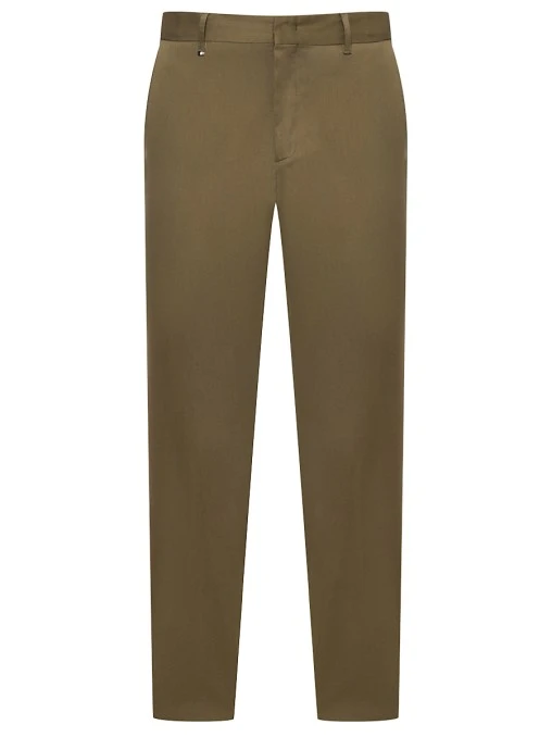 Слаксы Slim Fit хлопковые BOSS