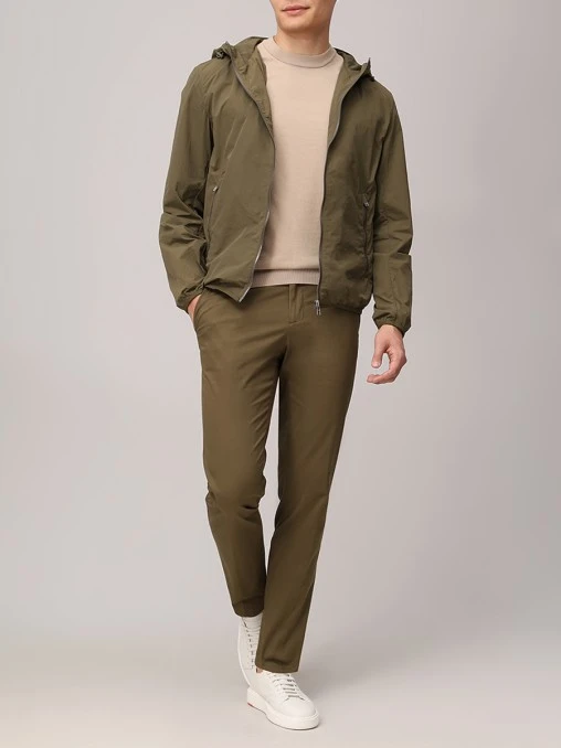 Слаксы Slim Fit хлопковые BOSS