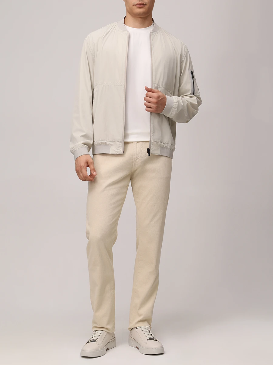 Бомбер однотонный