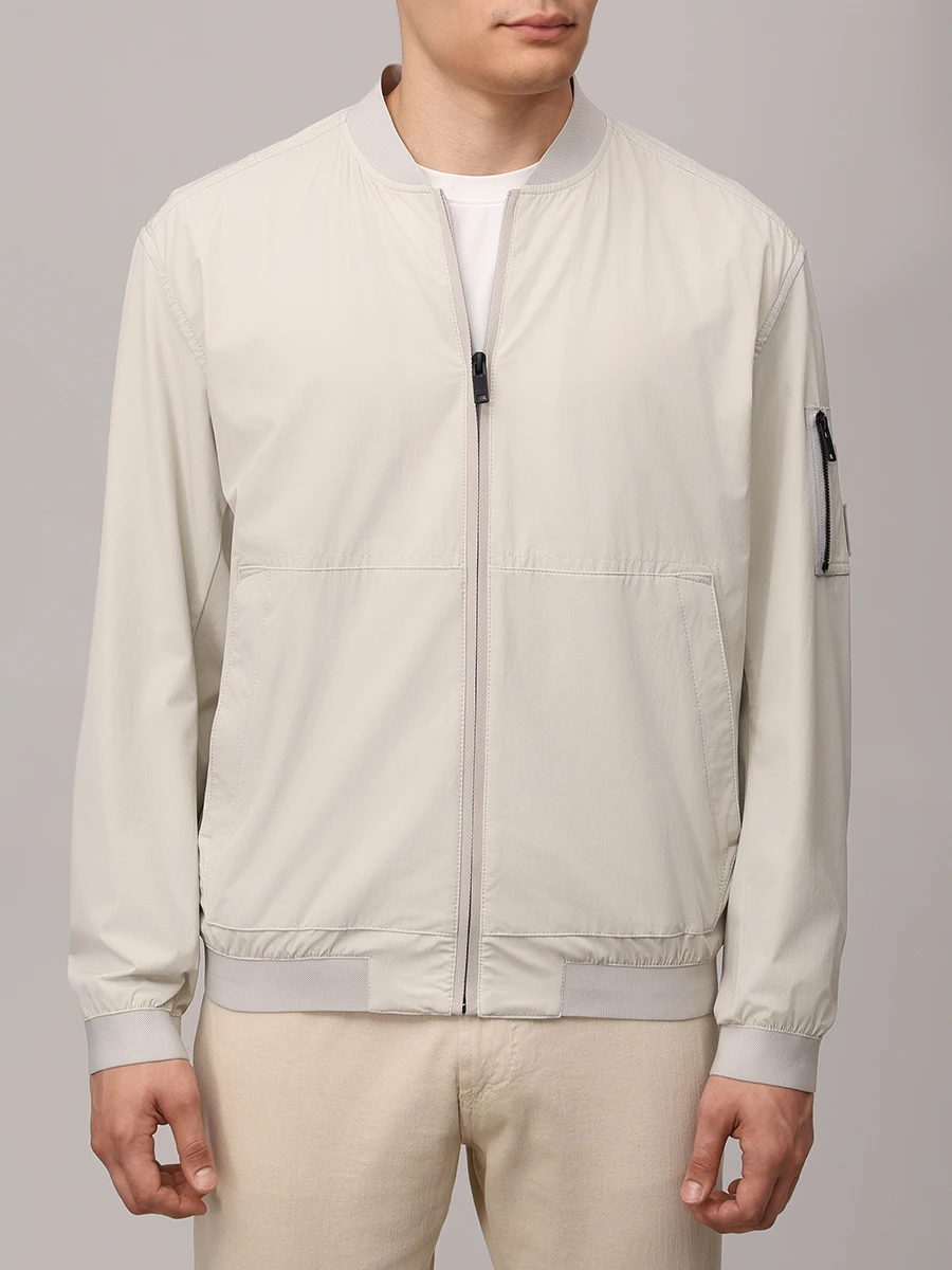 Бомбер однотонный