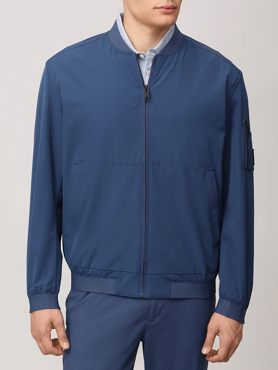 Бомбер однотонный