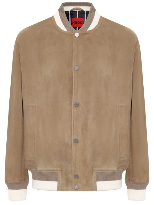 Бомбер замшевый HUGO