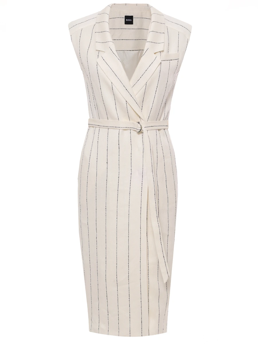 Платье изо льна и вискозы