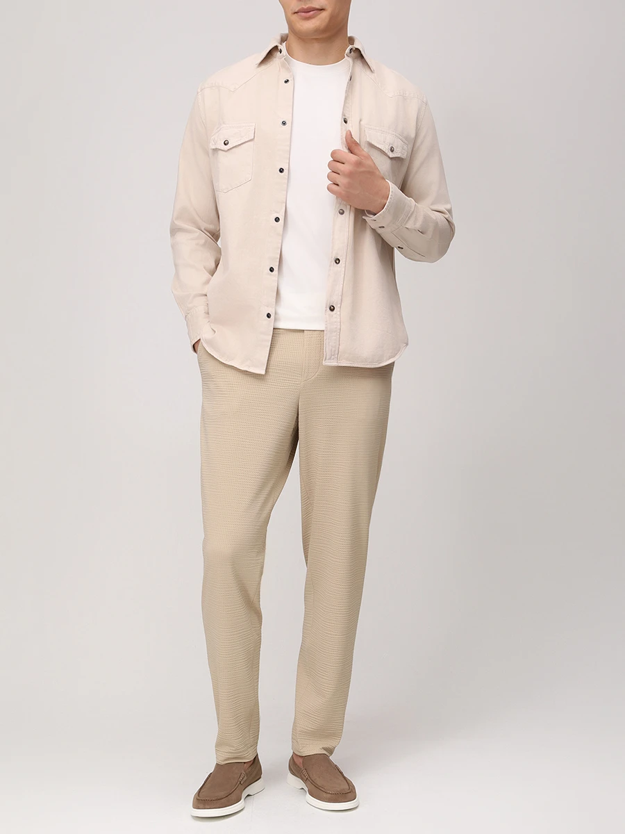 Брюки однотонные