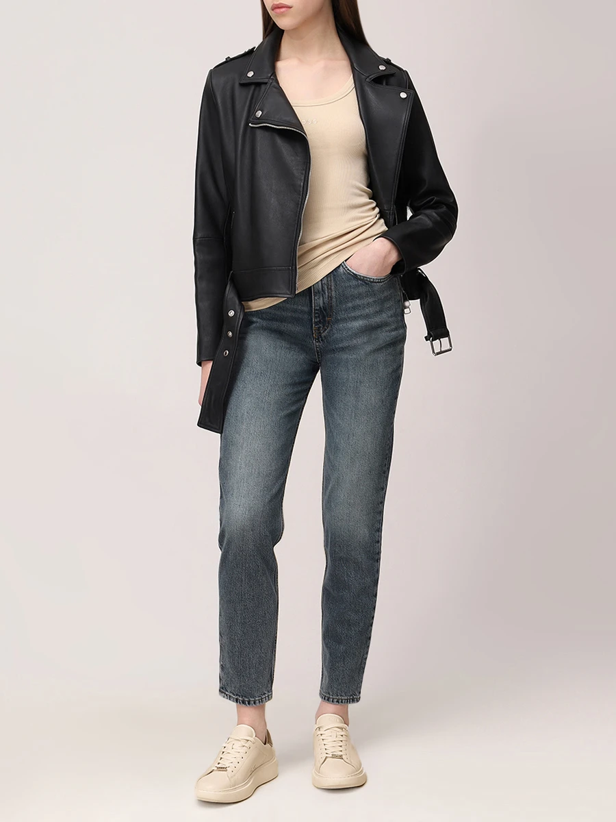 Джинсы Mom хлопковые