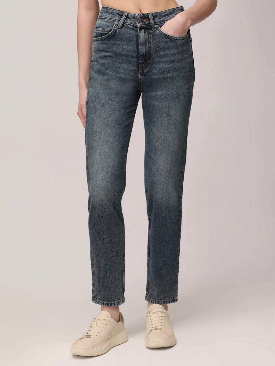 Джинсы Mom хлопковые