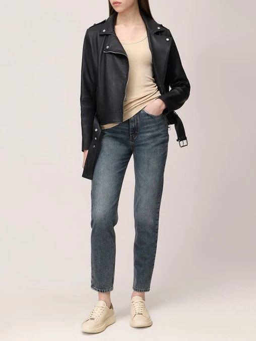 Джинсы Mom хлопковые HUGO