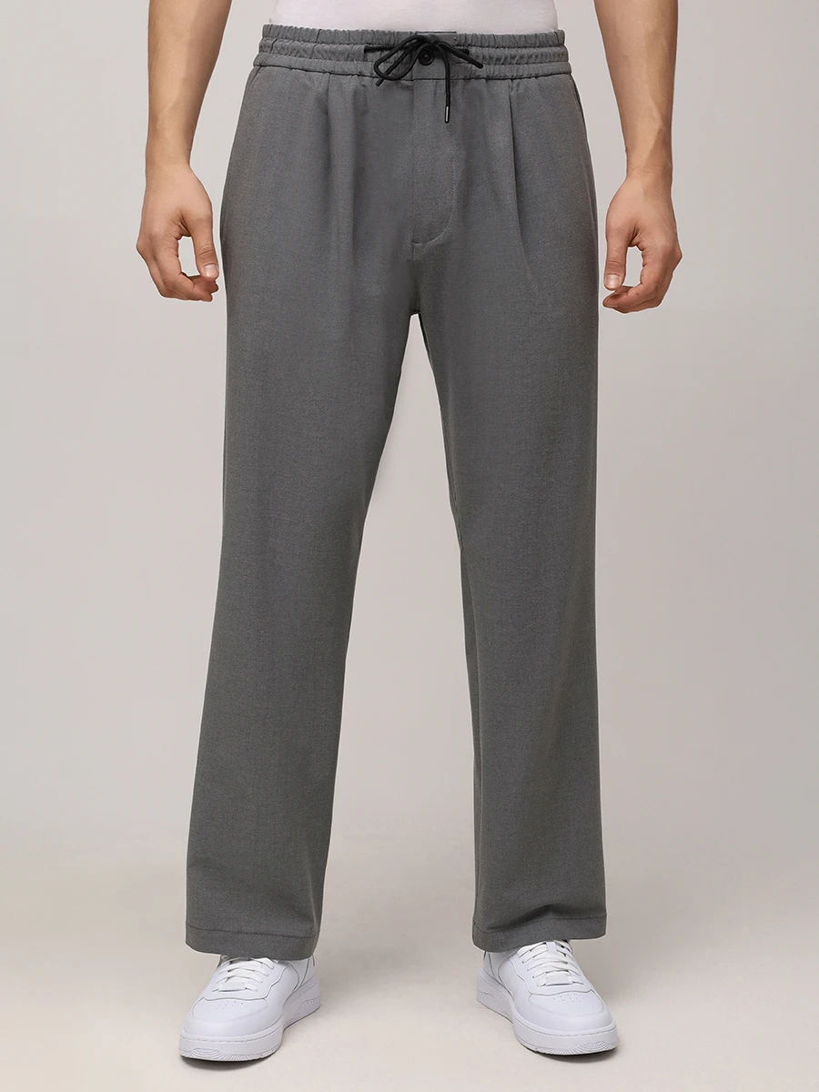 Брюки из шерсти и вискозы