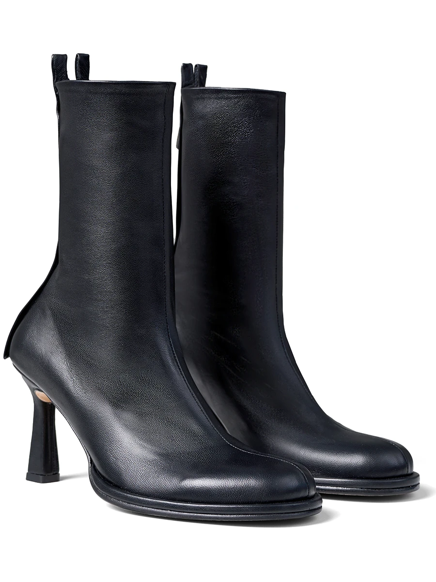 Ботильоны кожаные Black Swan