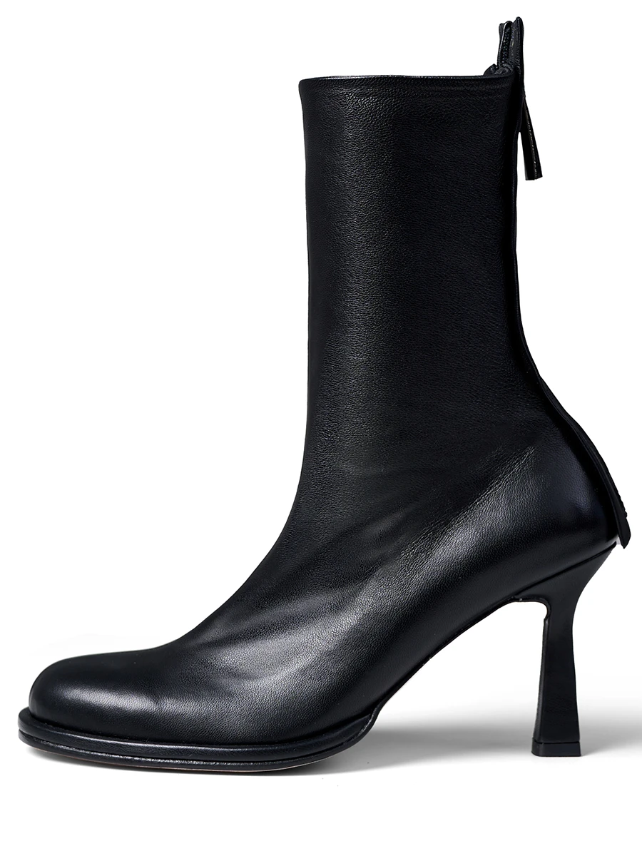 Ботильоны кожаные Black Swan