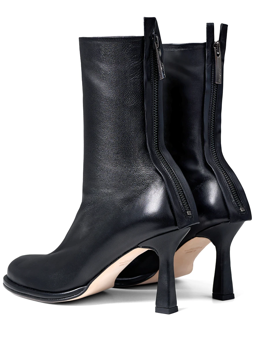 Ботильоны кожаные Black Swan