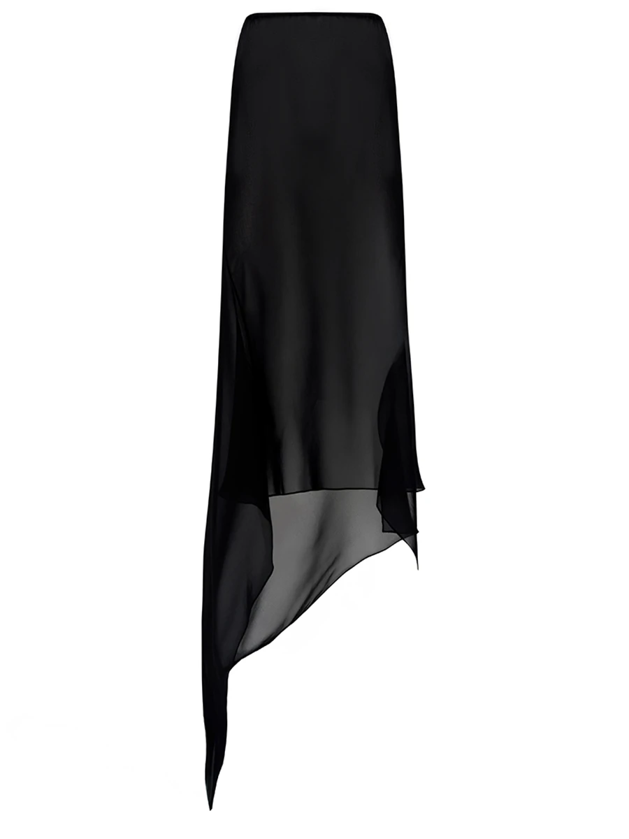 Юбка с шифоном