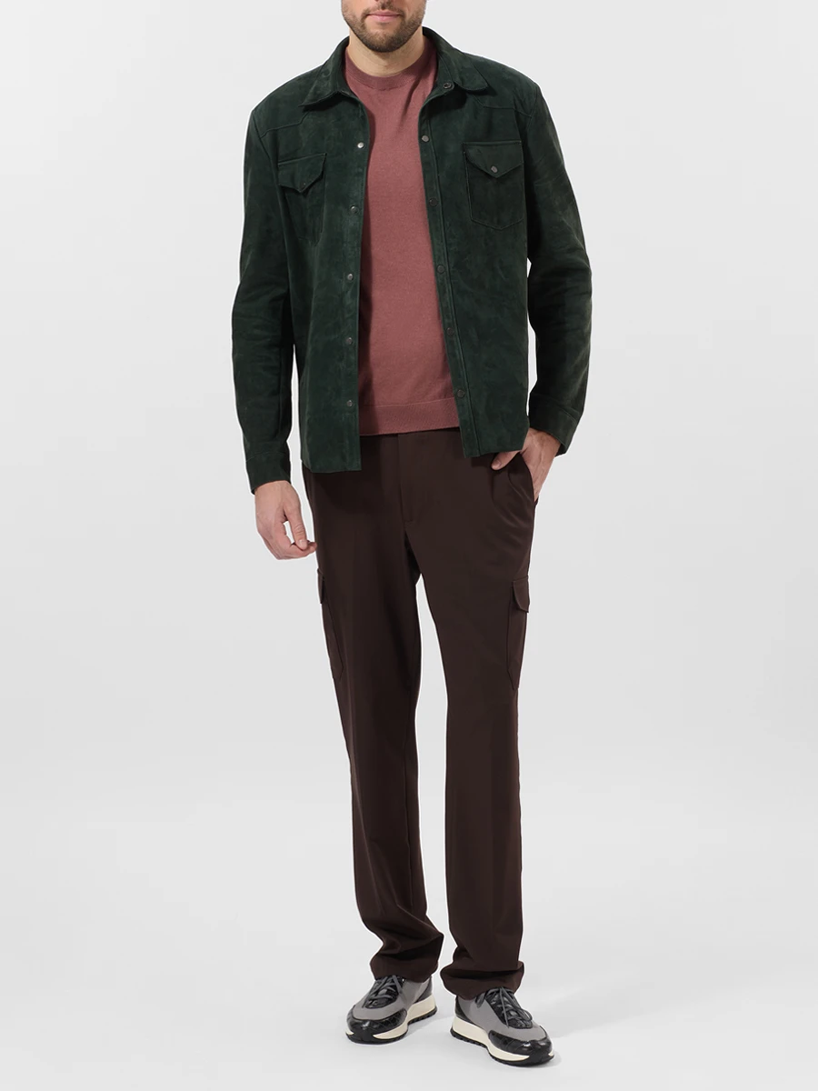 Рубашка замшевая