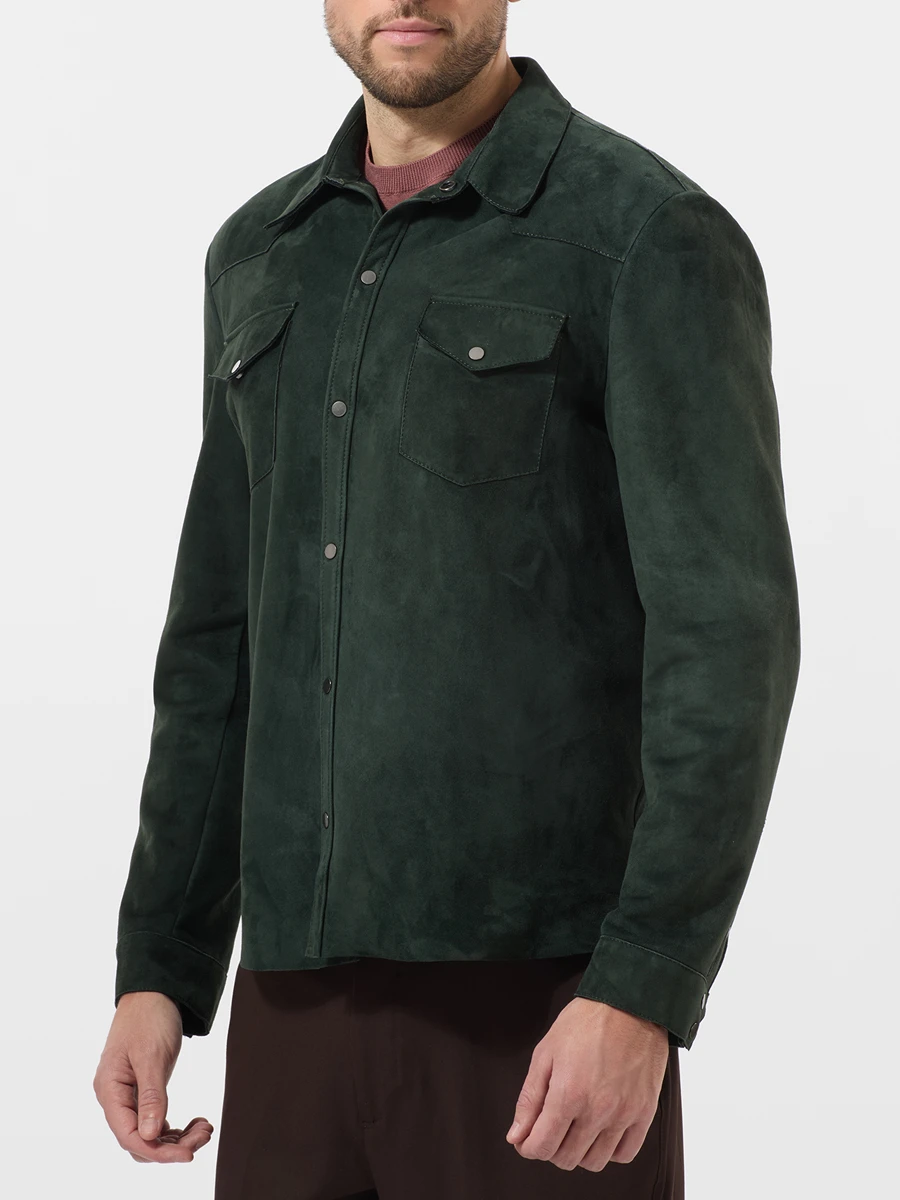 Рубашка замшевая
