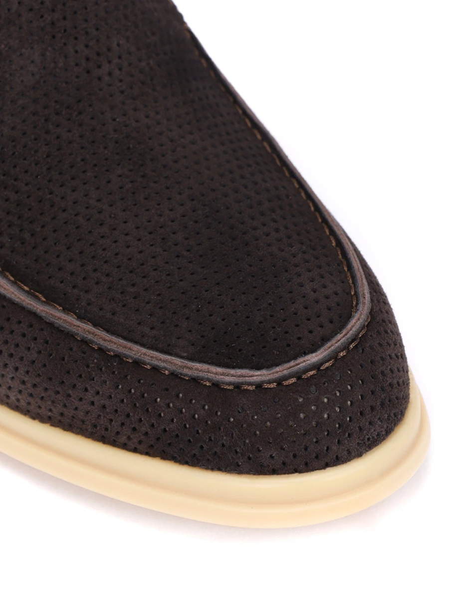 Лоферы замшевые