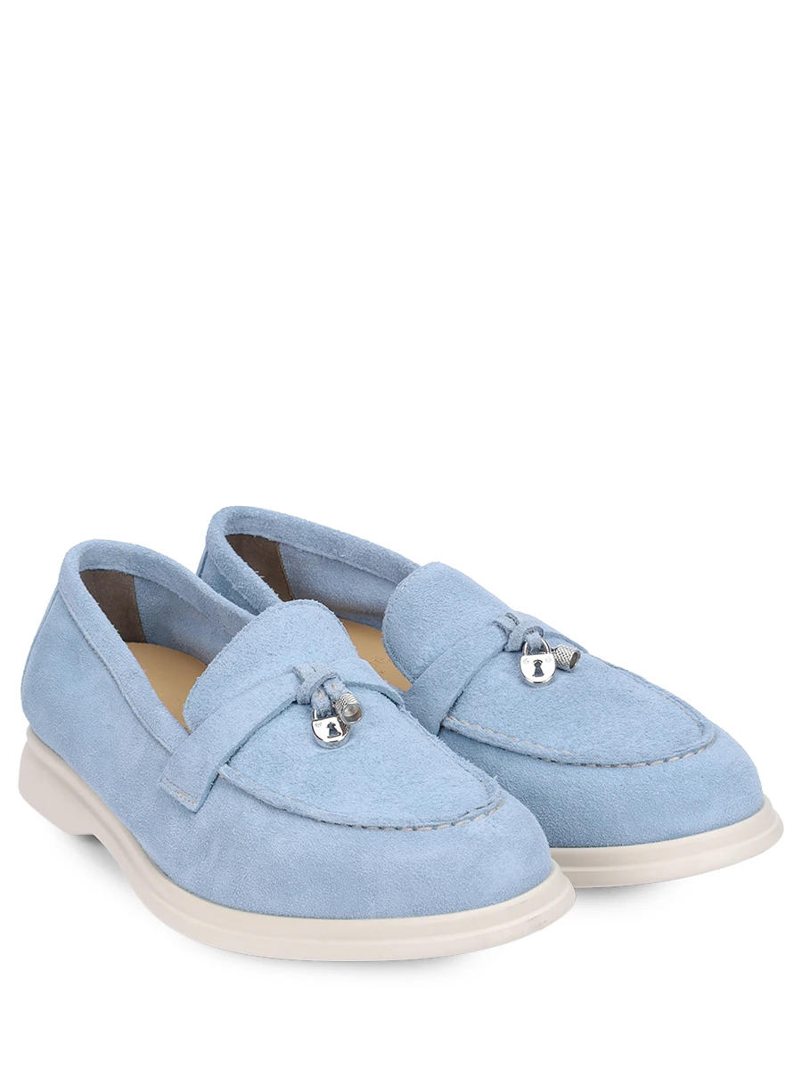 Лоферы замшевые