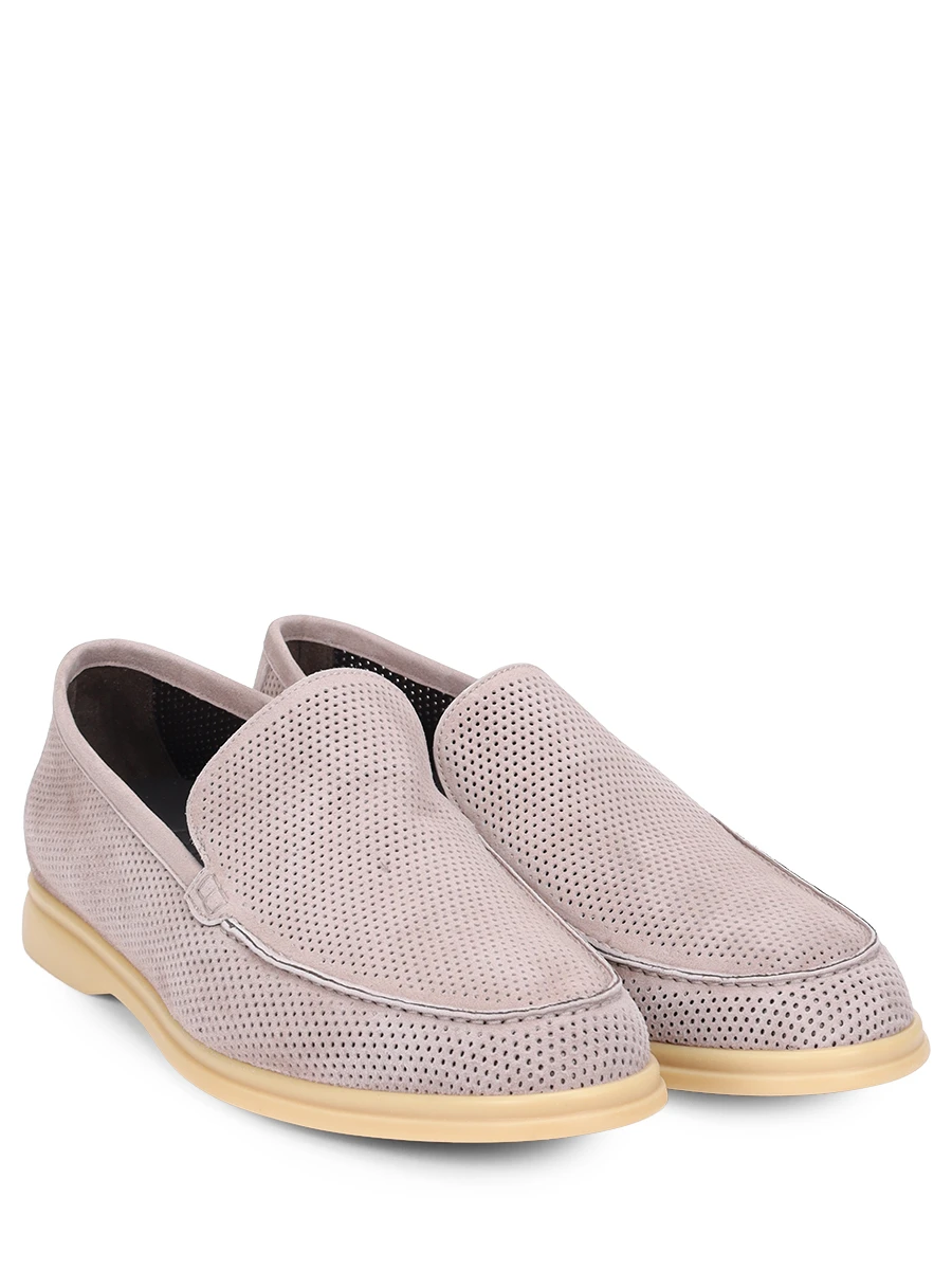 Лоферы замшевые