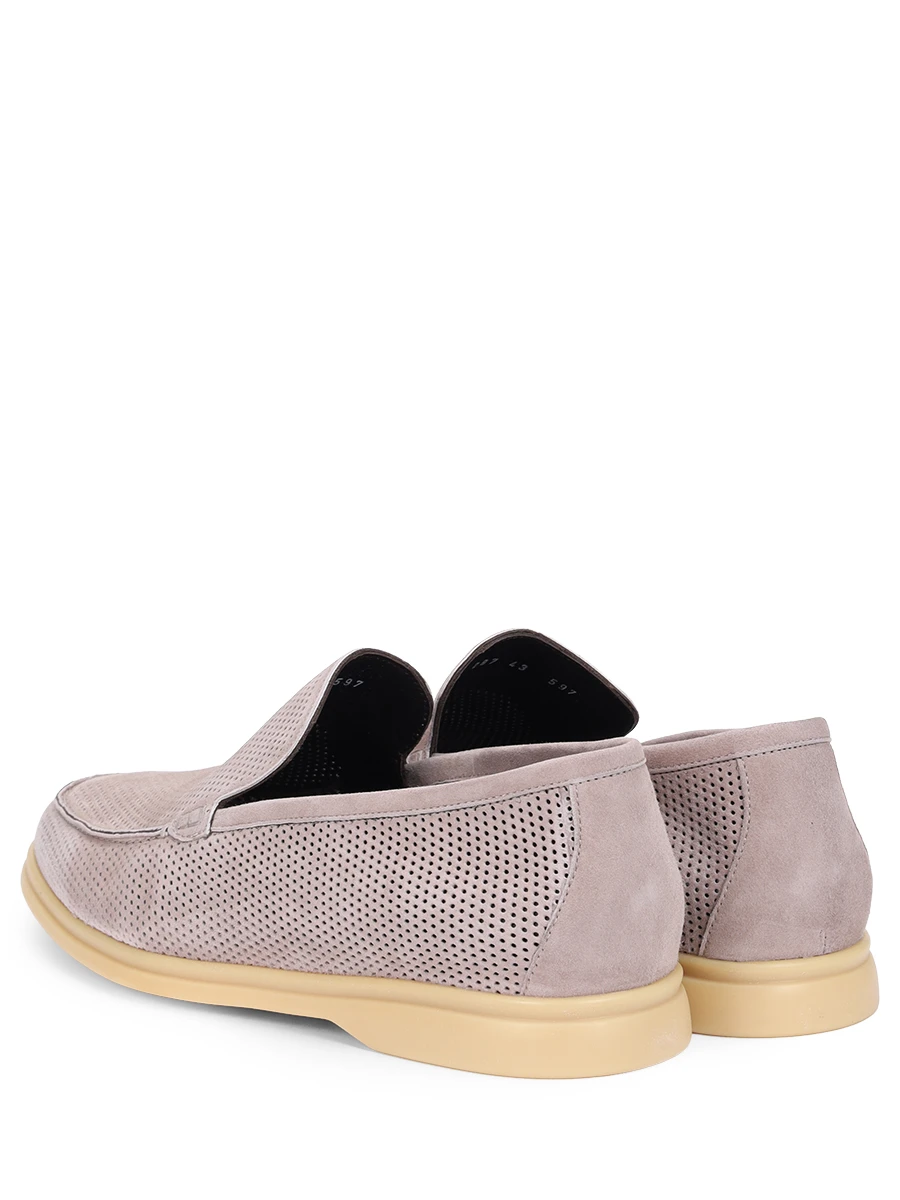 Лоферы замшевые