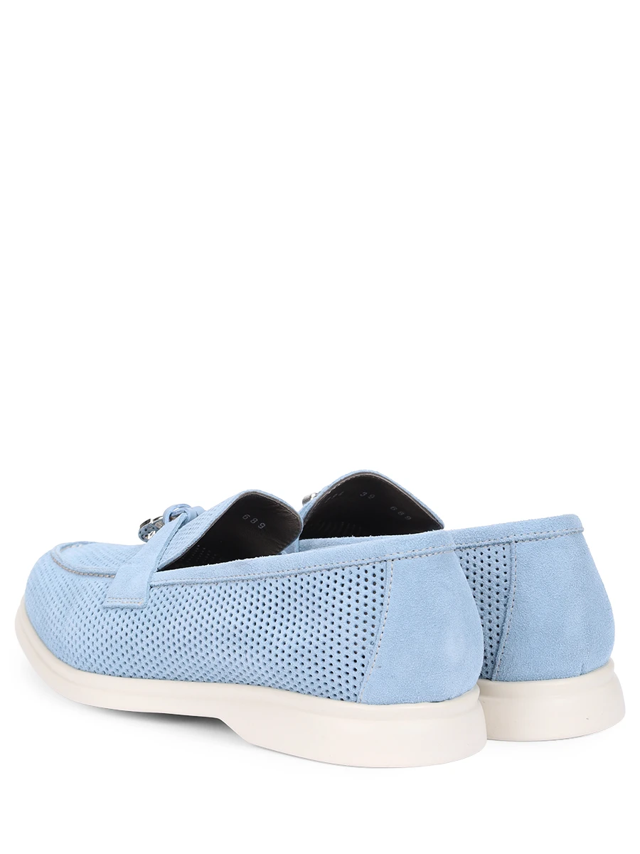 Лоферы замшевые