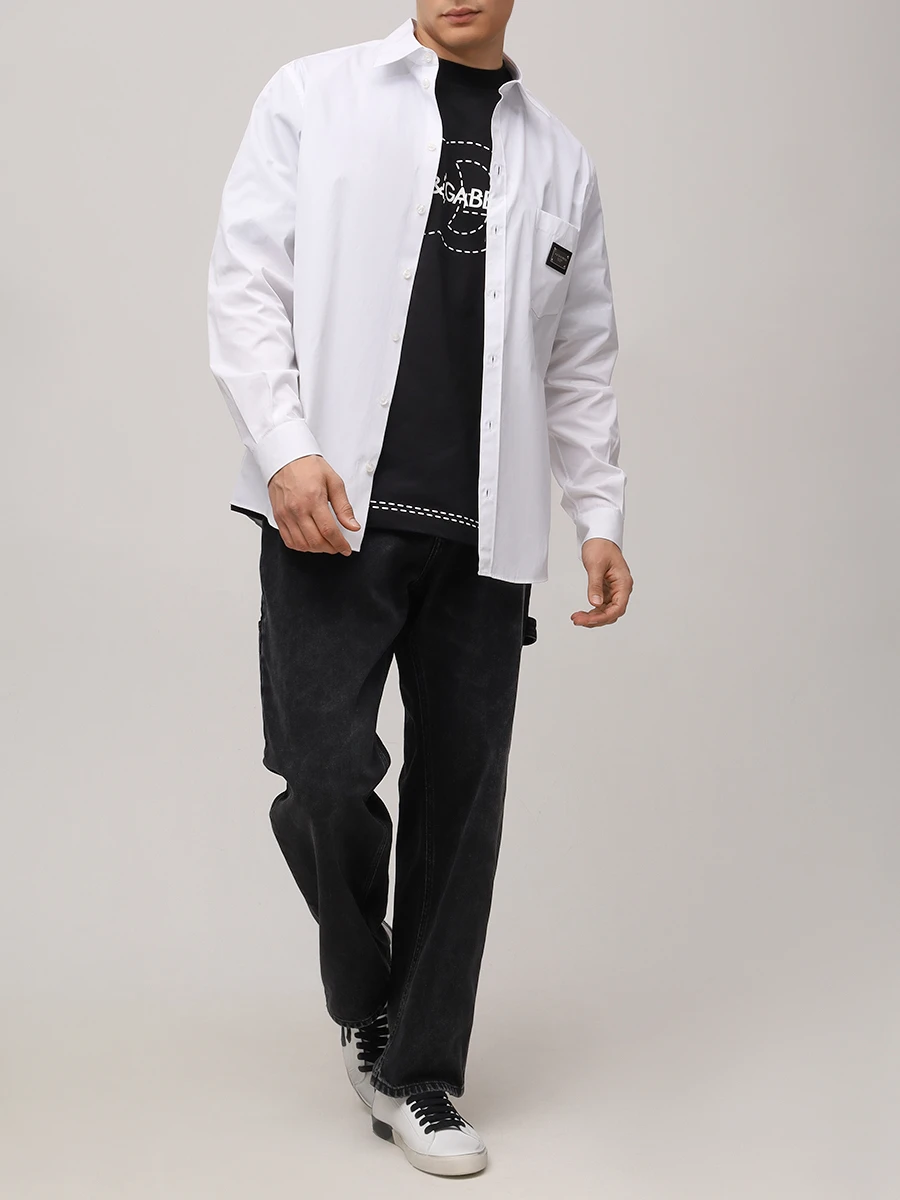 Рубашка Regular Fit хлопковая