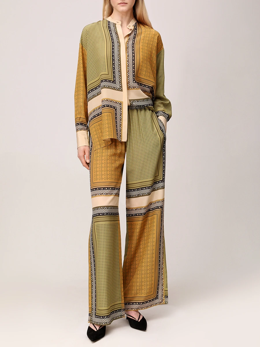 Брюки шелковые