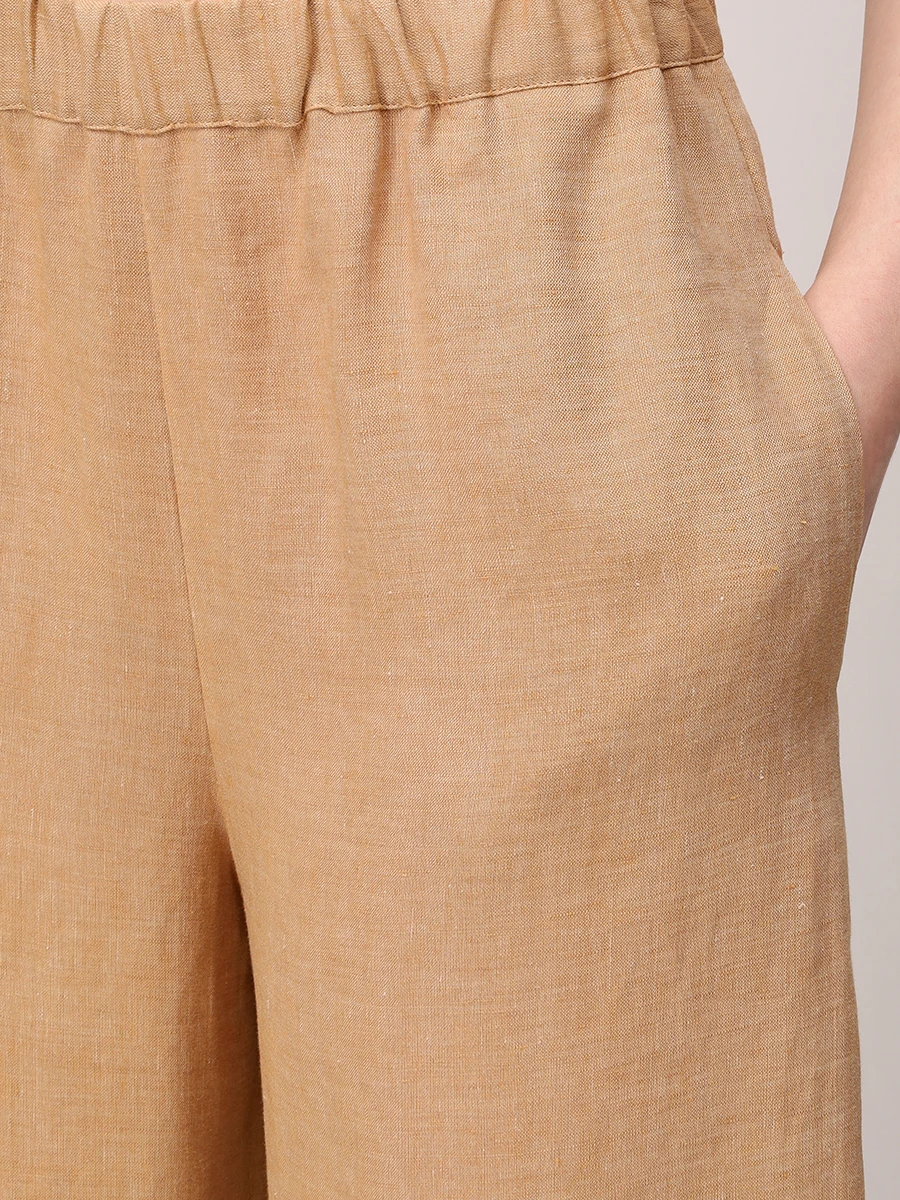 Брюки льняные