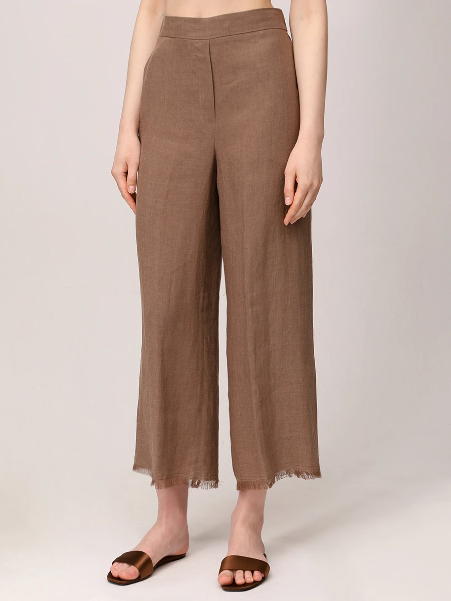 Брюки льняные