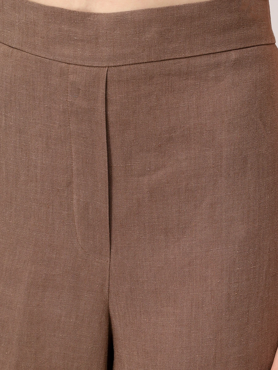 Брюки льняные