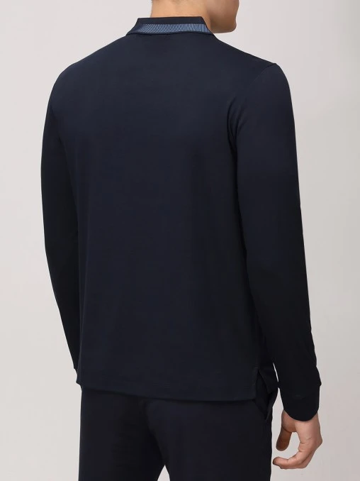 Поло Slim Fit хлопковое BOSS