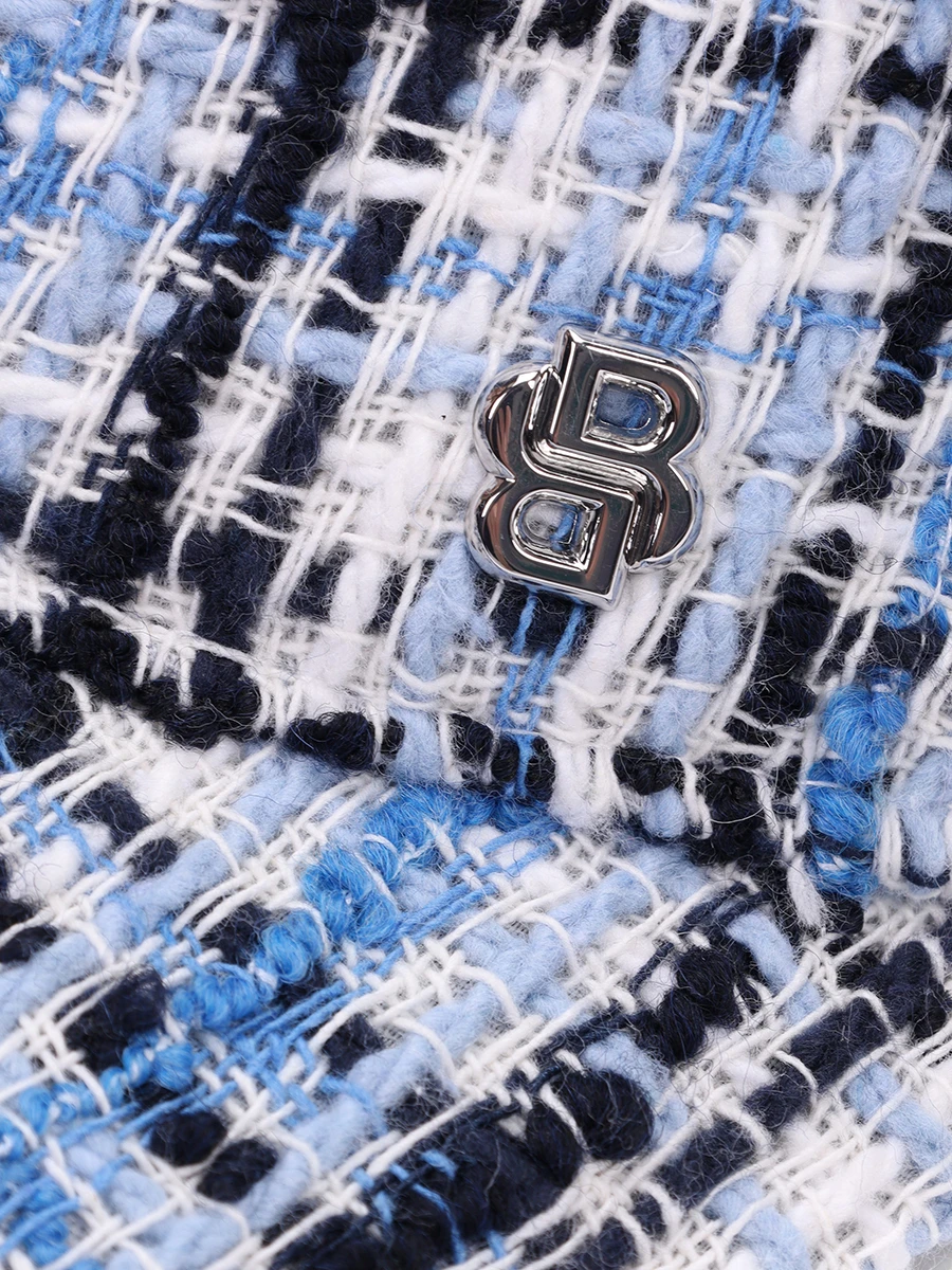 Бейсболка твидовая