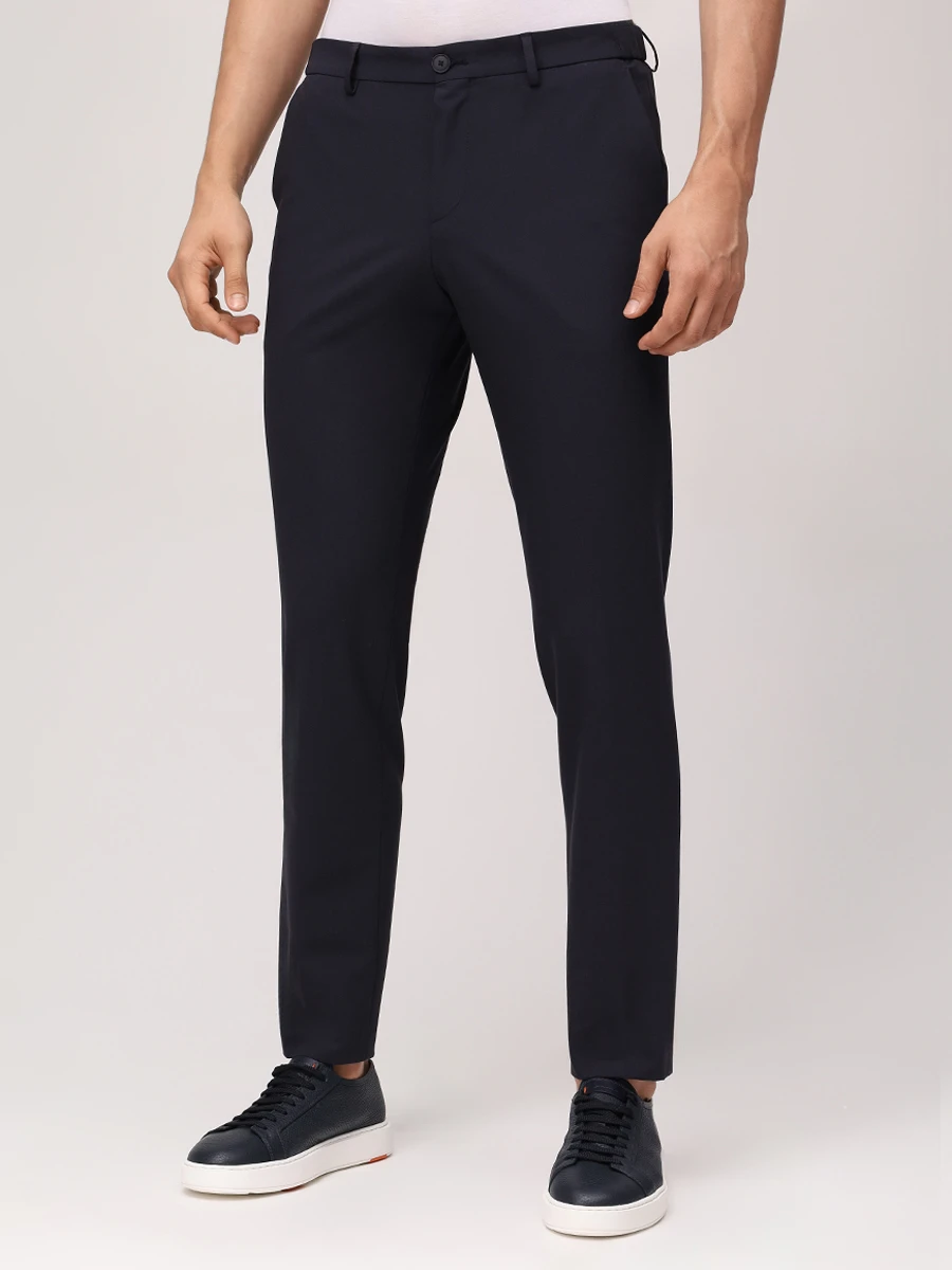 Брюки однотонные