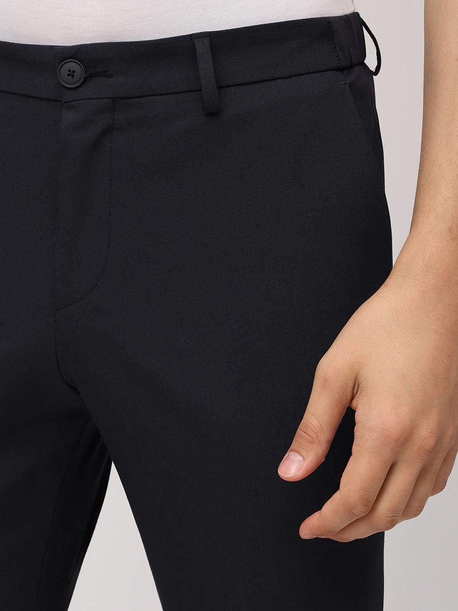 Брюки однотонные