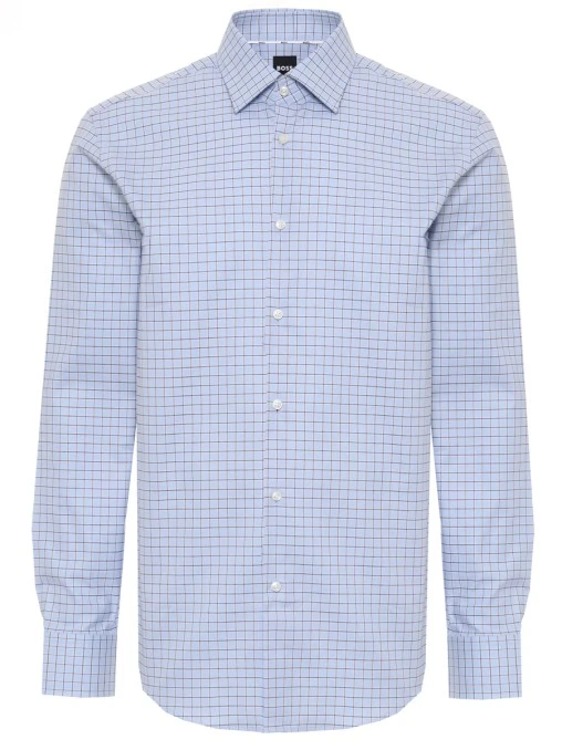 Рубашка Regular Fit хлопковая BOSS