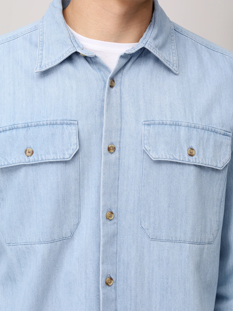 Рубашка Regular Fit хлопковая